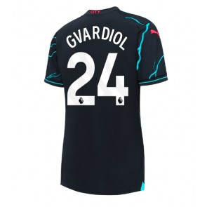 Manchester City Josko Gvardiol #24 Koszulka Trzecich Kobiety 2023-24 Krótki Rękaw